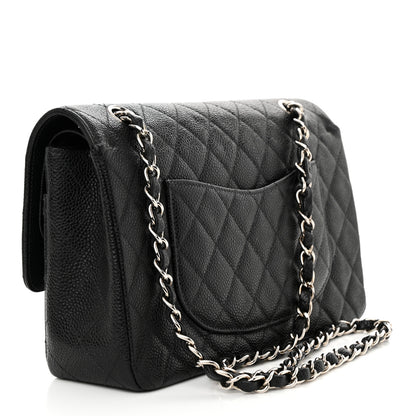 Chanel Caviar Quilted Medium Double Flap Black 3 of 16