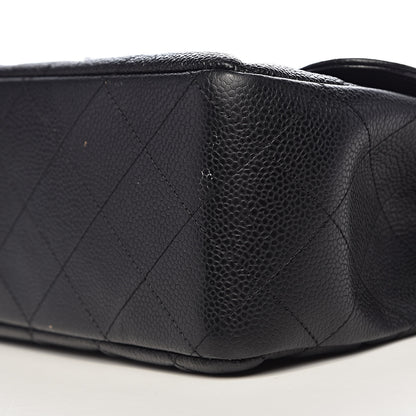 Chanel Caviar Quilted Jumbo Single Flap Black 10 of 13