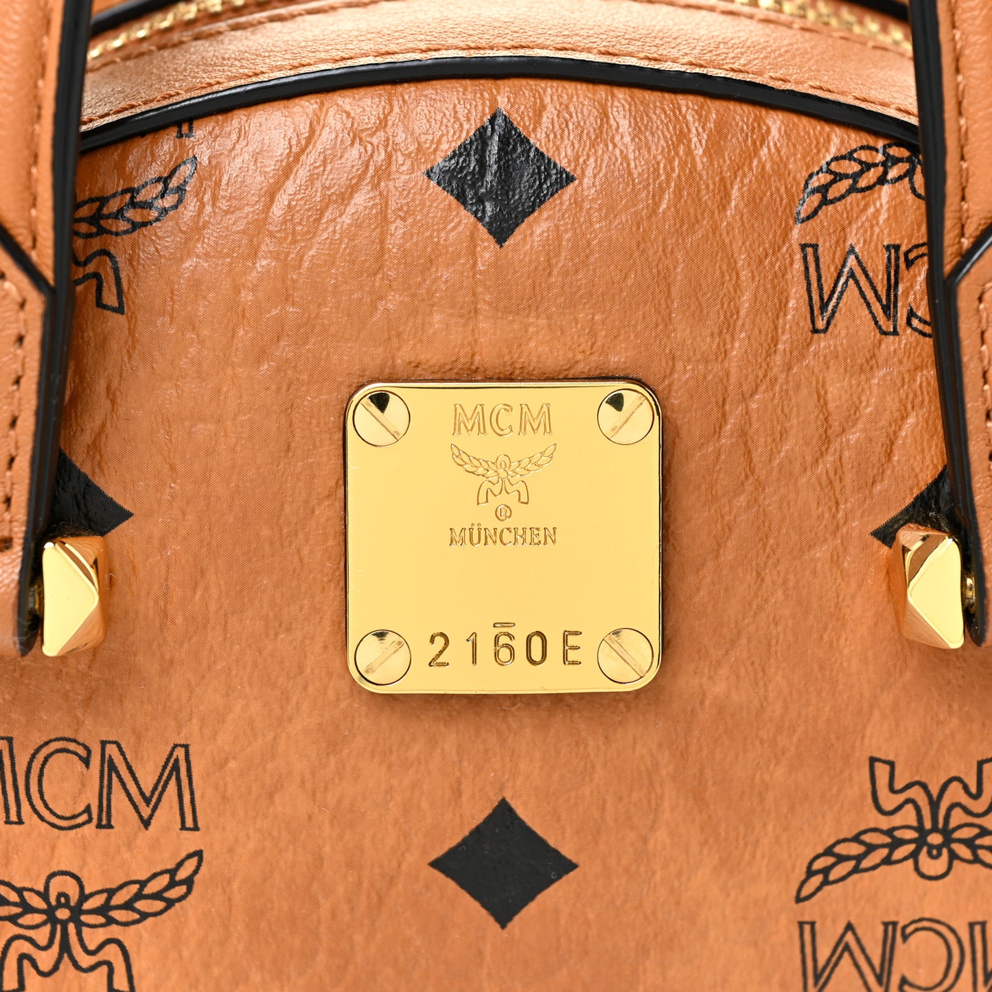 Visetos Essential Small Disco Tote Cognac