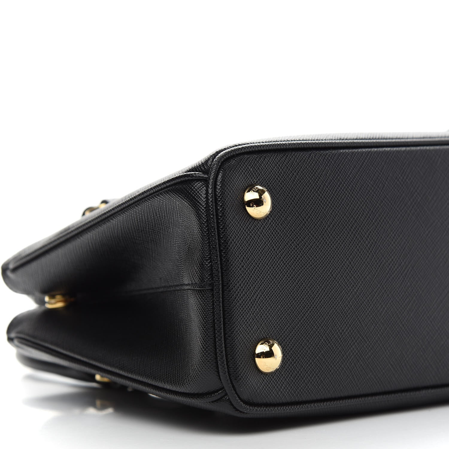 Prada Saffiano Lux Micro Galleria Shoulder Bag Black 8 of 9