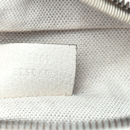 Gucci Grained Calfskin Coco Capitan Logo Belt Bag White 7 of 10