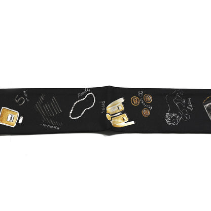 Chanel Silk CC Slim Bandeau Black Gold 3 of 4