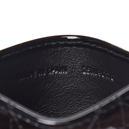 Christian Dior Patent Cannage Lady Dior Card Holder Black 6 of 7