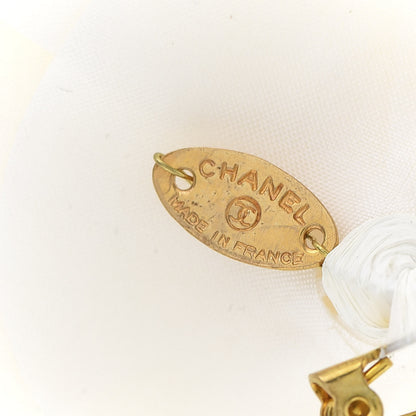 Chanel Silk Taffeta Camellia Brooch Pin White 5 of 7