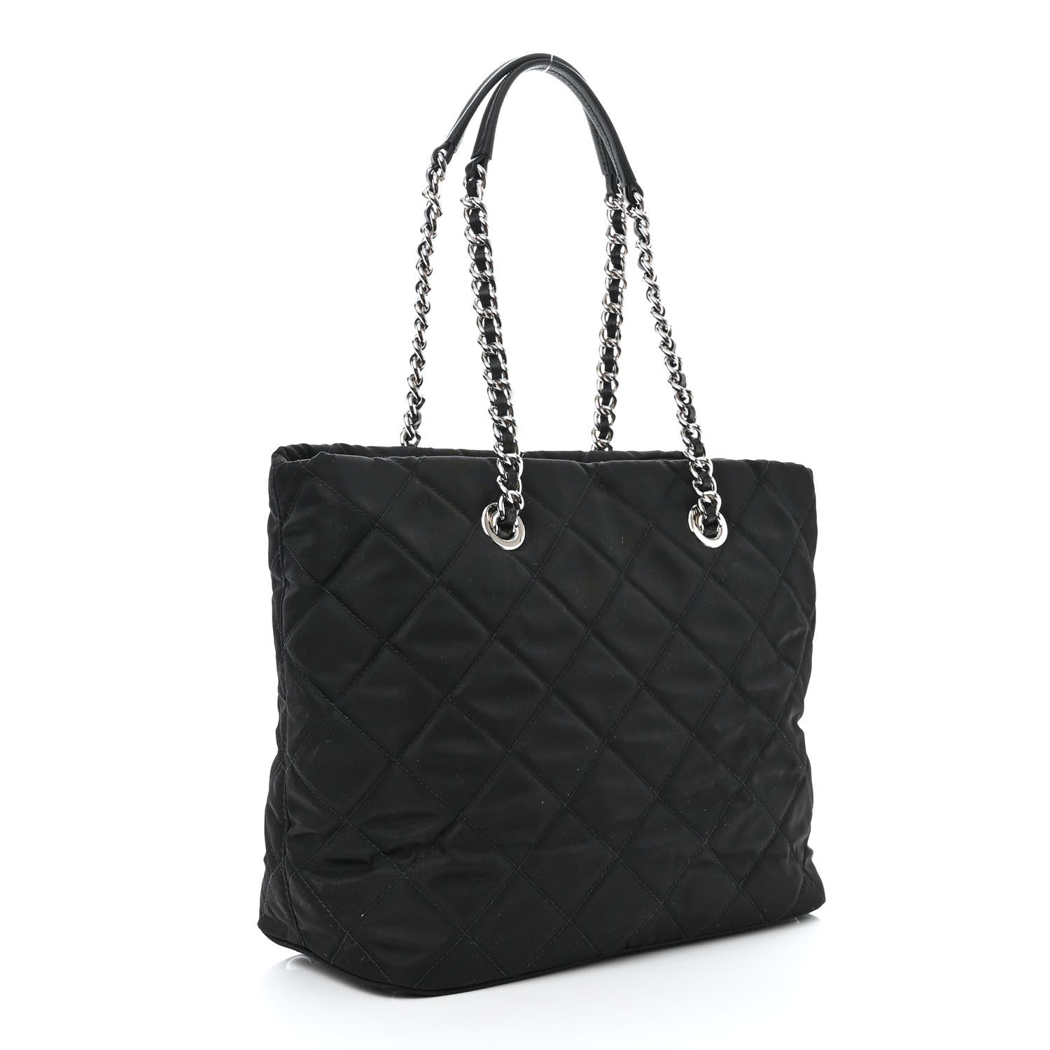 Prada Nylon Tessuto Impuntu Quilted Tote Black 3 of 11