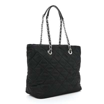 Prada Nylon Tessuto Impuntu Quilted Tote Black 3 of 11