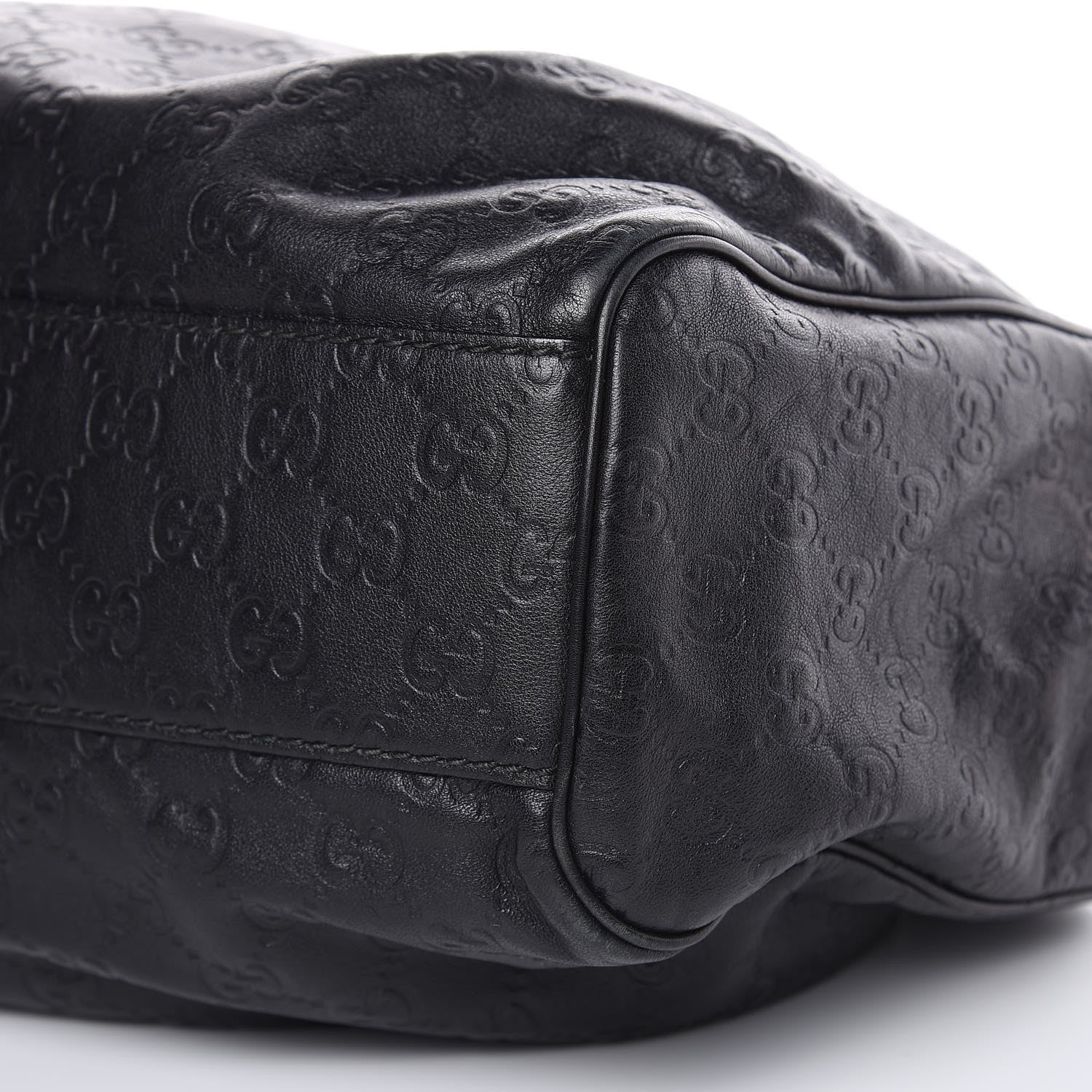 Gucci Guccissima Medium Sukey Tote Black 9 of 19