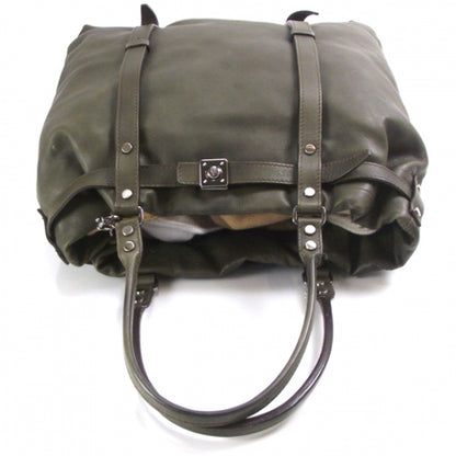 Lanvin Leather Kentucky Large Tote Olive 6 of 9