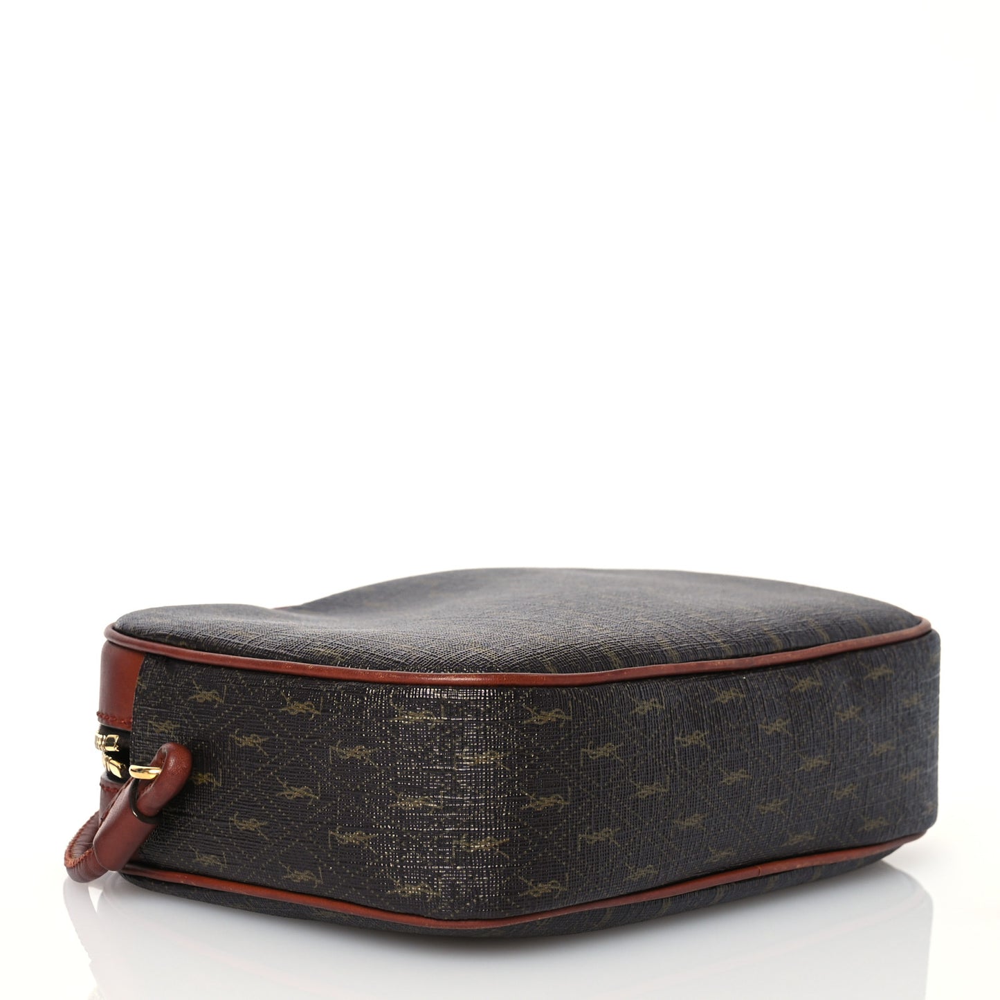 Canvas Smooth Calfskin Le Monogramme Small Camera Bag Chestnut