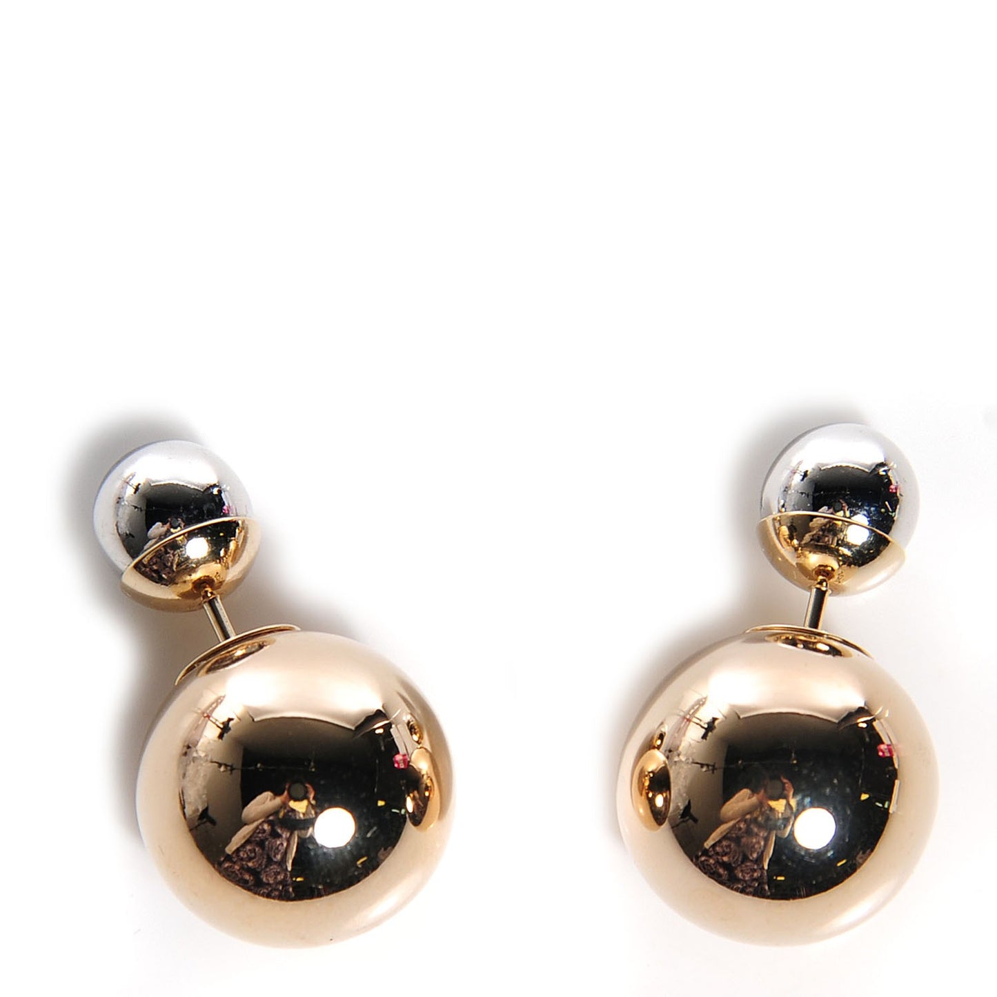 Mise En Dior Tribal Earrings Rose Gold Silver