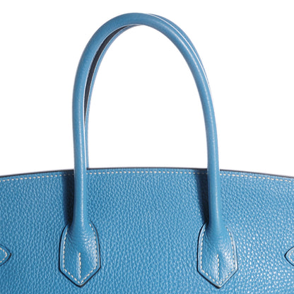 Hermes Togo Birkin 35 Blue Jean 25 of 28