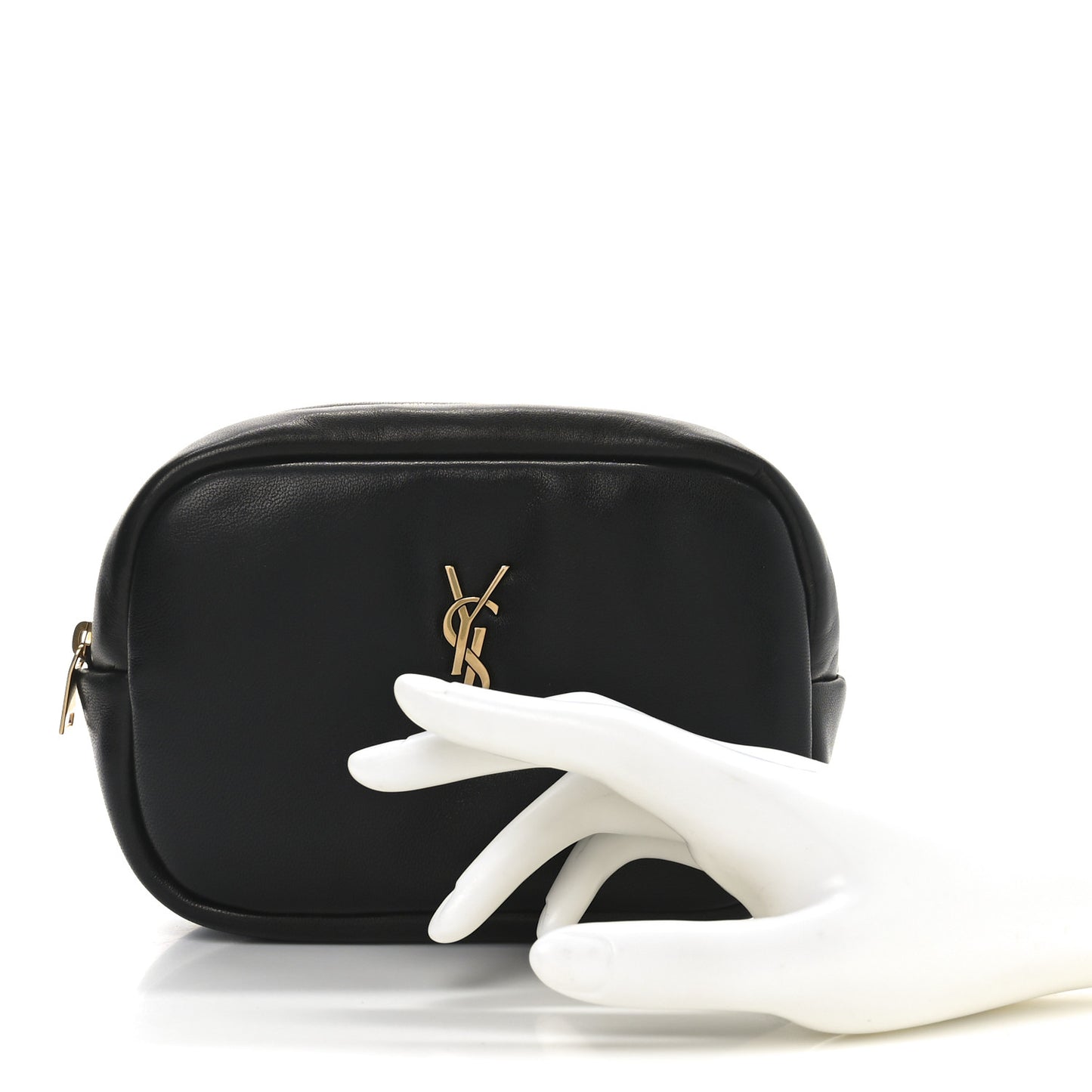 Lambskin Calypso Cosmetic Case Black