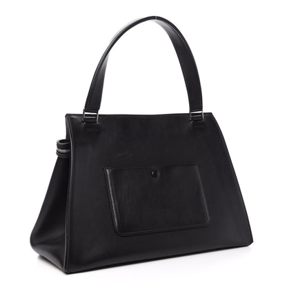 Celine Supple Calfskin Medium Bi-Color Edge Shoulder Bag Emerald 3 of 10