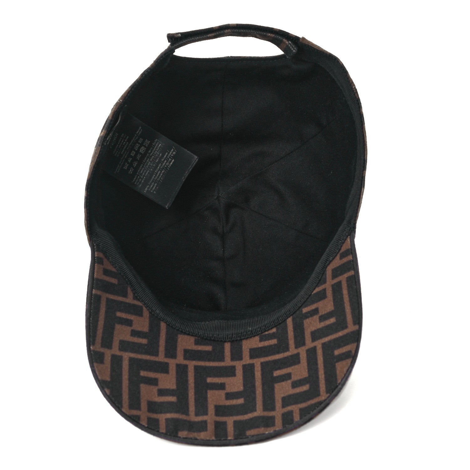 Fendi Canvas FF Reloaded Baseball Hat Tobacco White 6 of 8