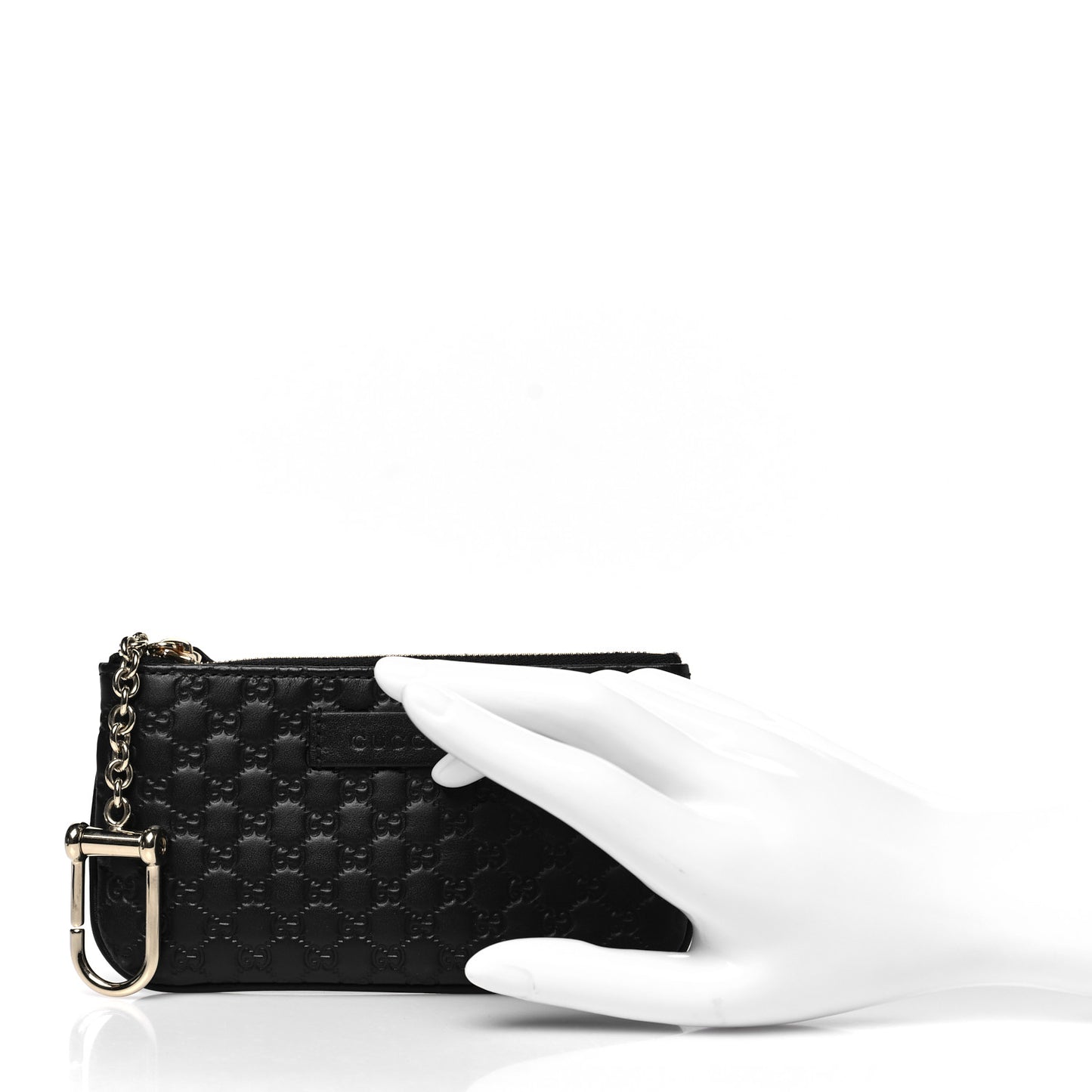 Microguccissima Key Ring Coin Case Black