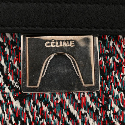 Celine Tweed Calfskin Small Belt Bag Black Multicolor 6 of 14