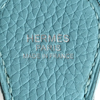 Hermes Taurillon Clemence Evelyne III PM Bleu Atoll 8 of 12