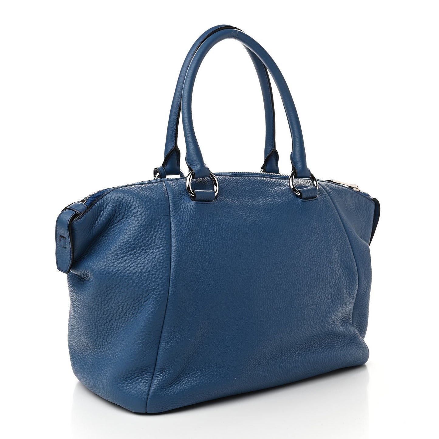 Vitello Daino Double Handle Satchel Inchiostro