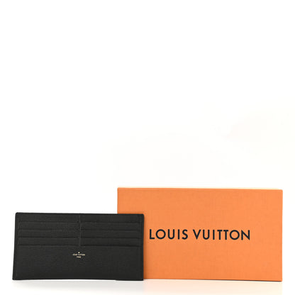 Louis Vuitton Calfskin Felicie Chain Wallet Card Holder Insert Black 7 of 7