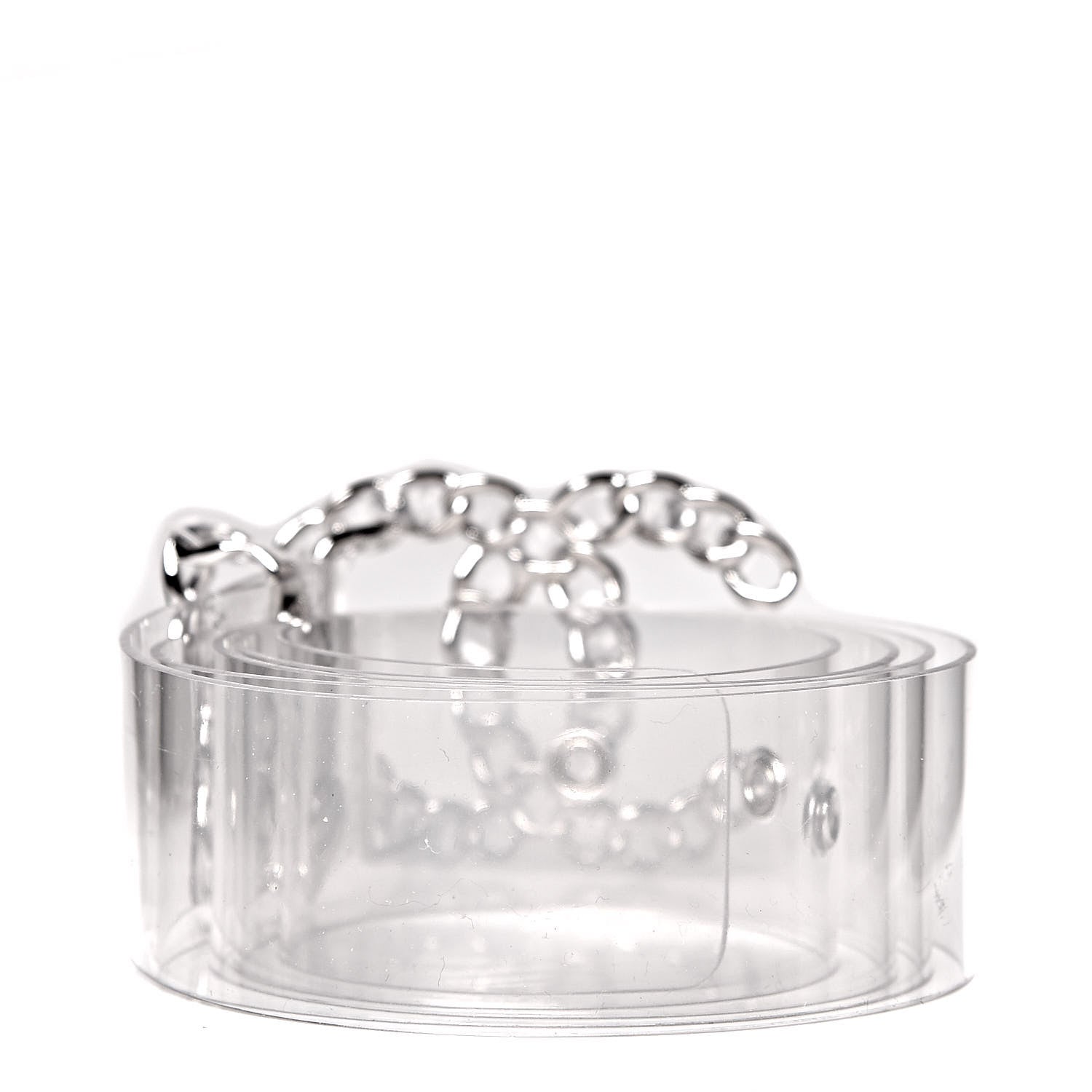 Chanel PVC Chain CC Belt 85 Transparent 3 of 6