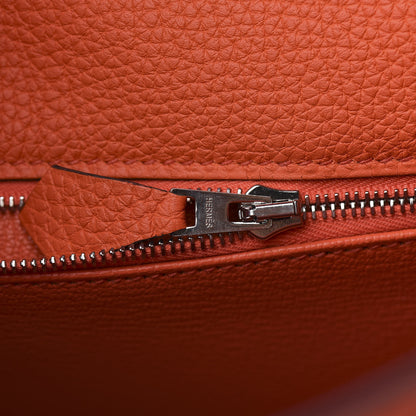Hermes Togo Kelly Retourne 28 Orange Poppy 9 of 34
