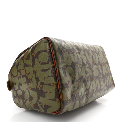 Louis Vuitton Monogram Graffiti Speedy 30 Kaki 4 of 13