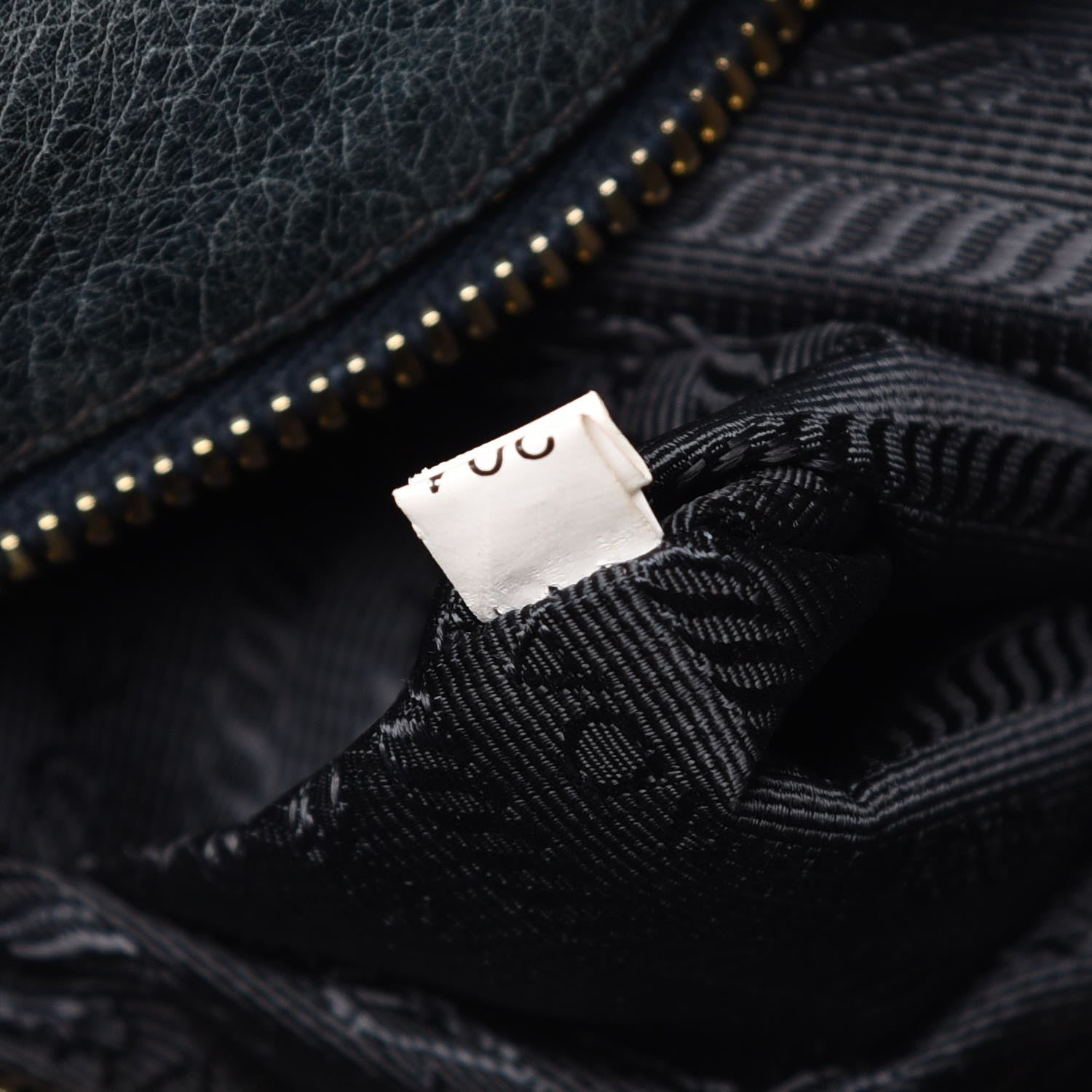 Prada Vitello Shine Hobo Denim 7 of 12