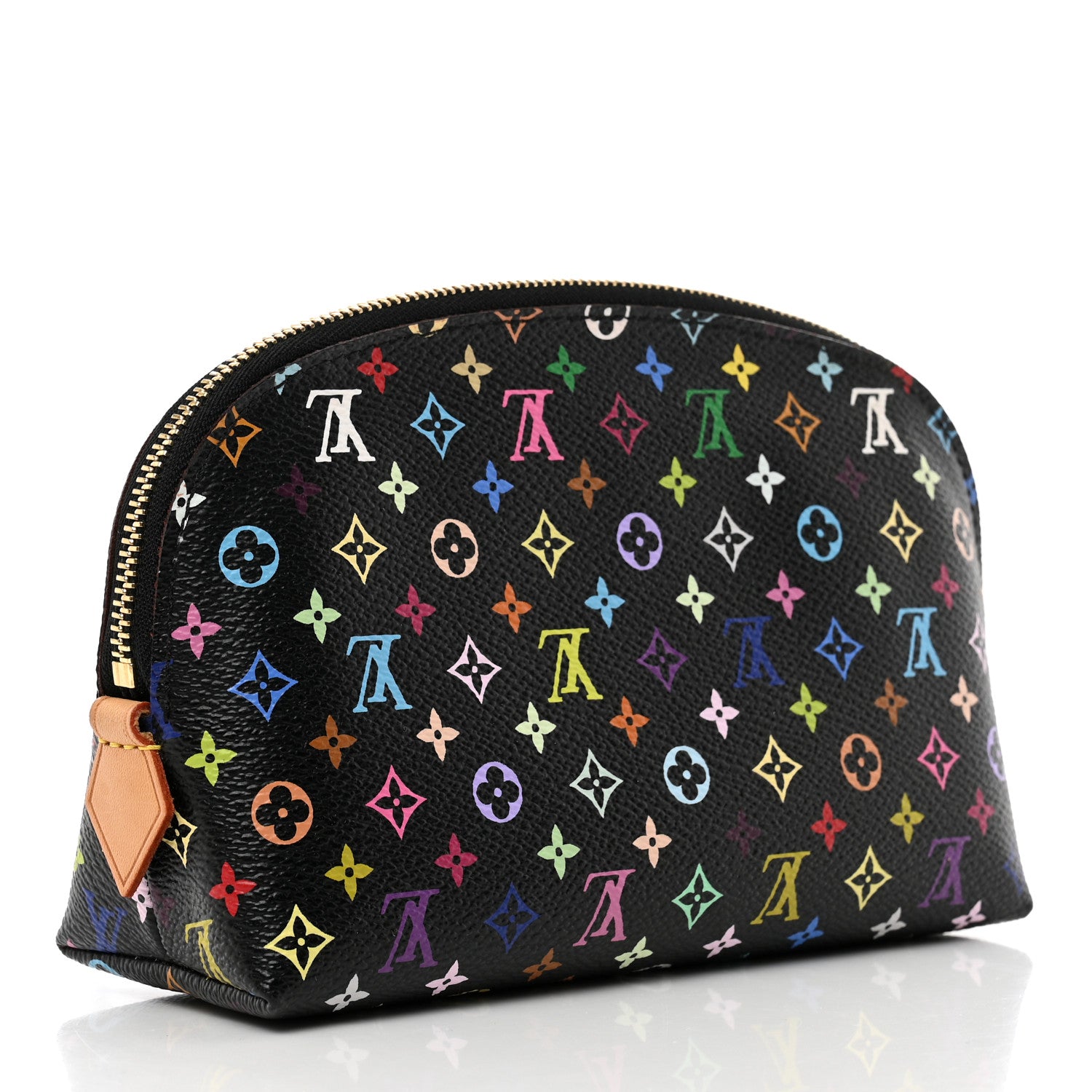 Louis Vuitton Monogram Multicolor Cosmetic Pouch Black Grenade 3 of 6