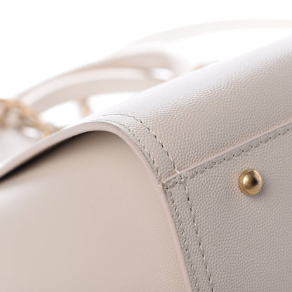 Chanel Caviar Small Studded Deauville Tote Ivory 13 of 13