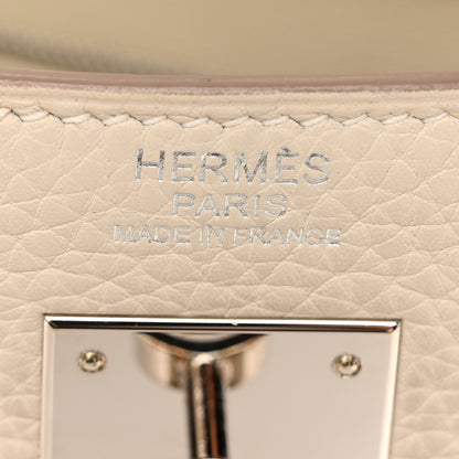 Hermes Taurillon Clemence Amazone Kelly Retourne 32 Craie 6 of 12