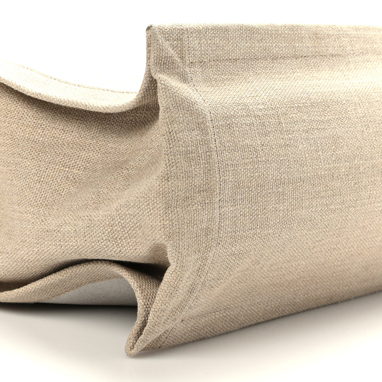 Linen Calfskin Rive Gauche Tote Optic White
