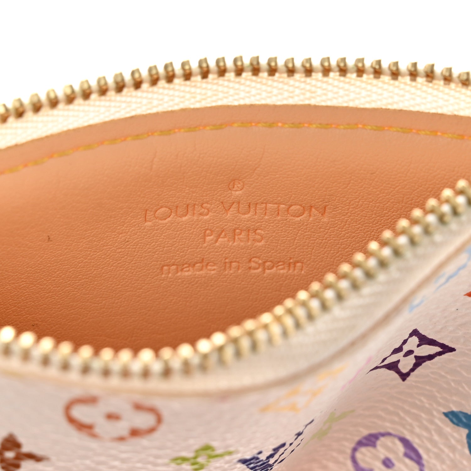 Louis Vuitton Monogram Multicolor Key Pouch White 6 of 11