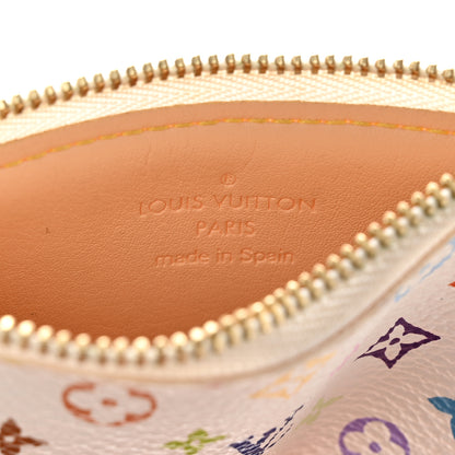 Louis Vuitton Monogram Multicolor Key Pouch White 6 of 11