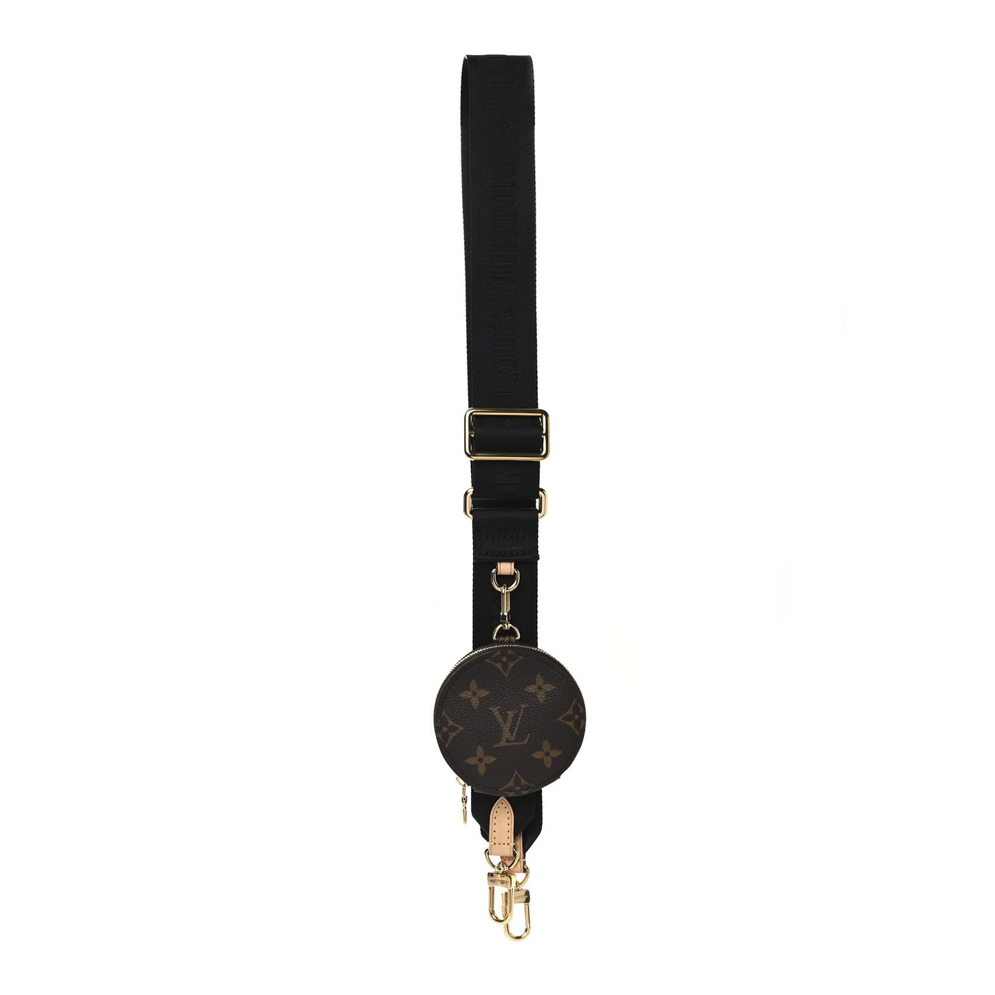 Monogram Multi Pochette Accessories Bandouliere Shoulder Strap Black