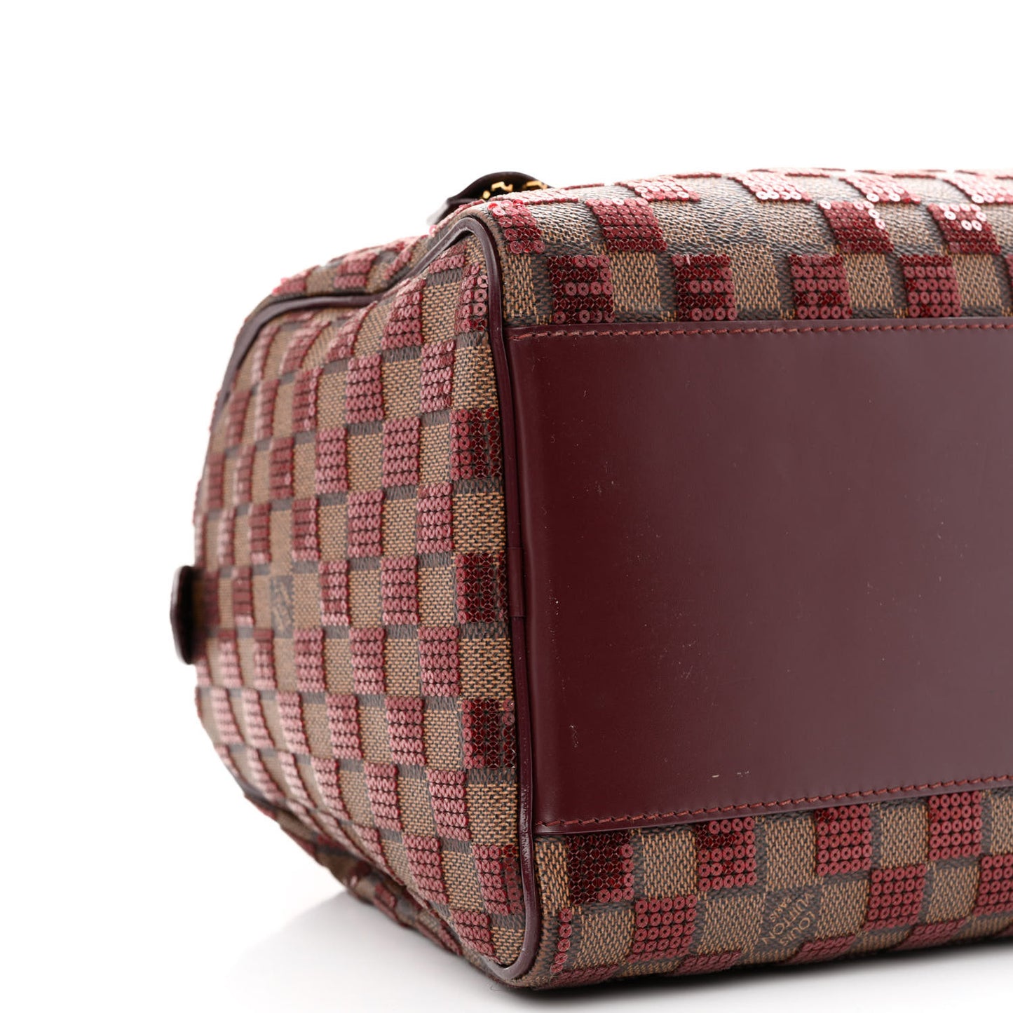 Damier Paillettes Speedy 30 Rouge