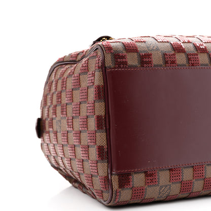 Louis Vuitton Damier Paillettes Speedy 30 Rouge 9 of 10
