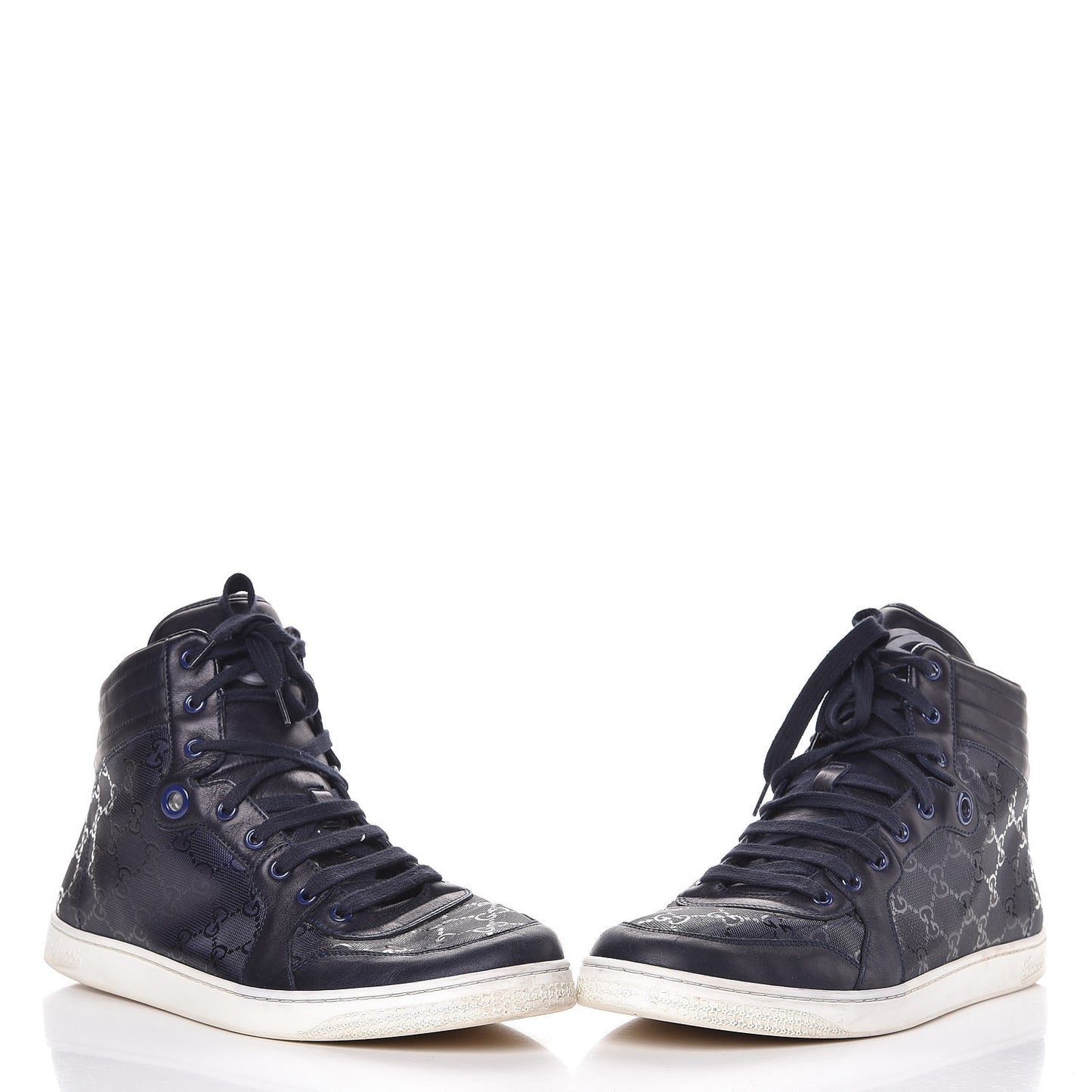 Imprime Monogram Mens Coda High Top Sneakers 11.5 Blue