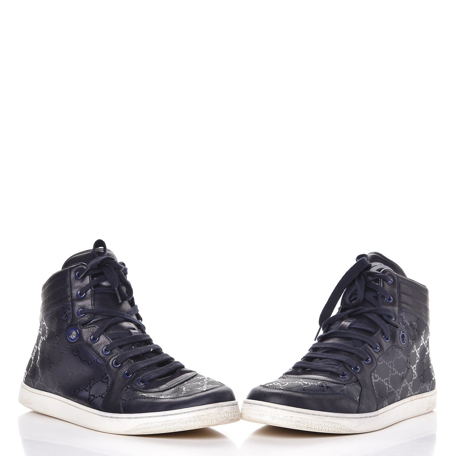 Gucci Imprime Monogram Mens Coda High Top Sneakers 11.5 Blue 6 of 18