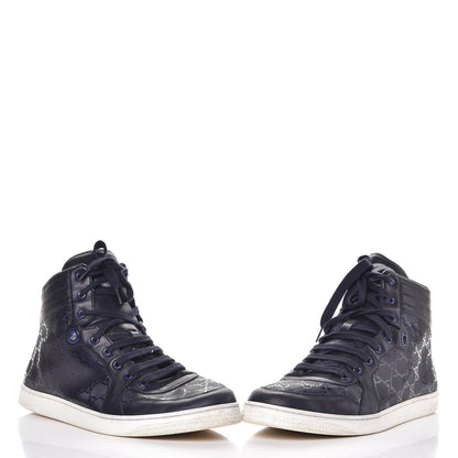 Gucci Imprime Monogram Mens Coda High Top Sneakers 11.5 Blue 6 of 18