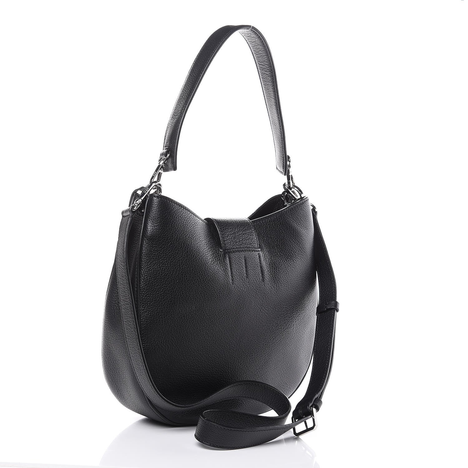 MCM Calfskin Medium Patricia Hobo Black 3 of 9