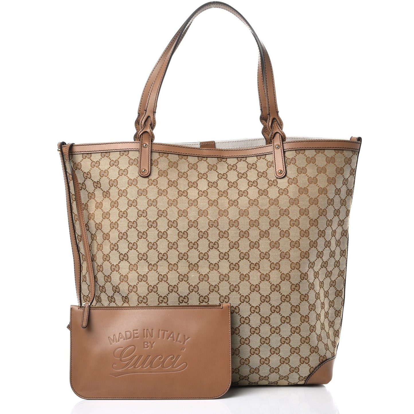 Monogram Large Craft Tote Light Brown