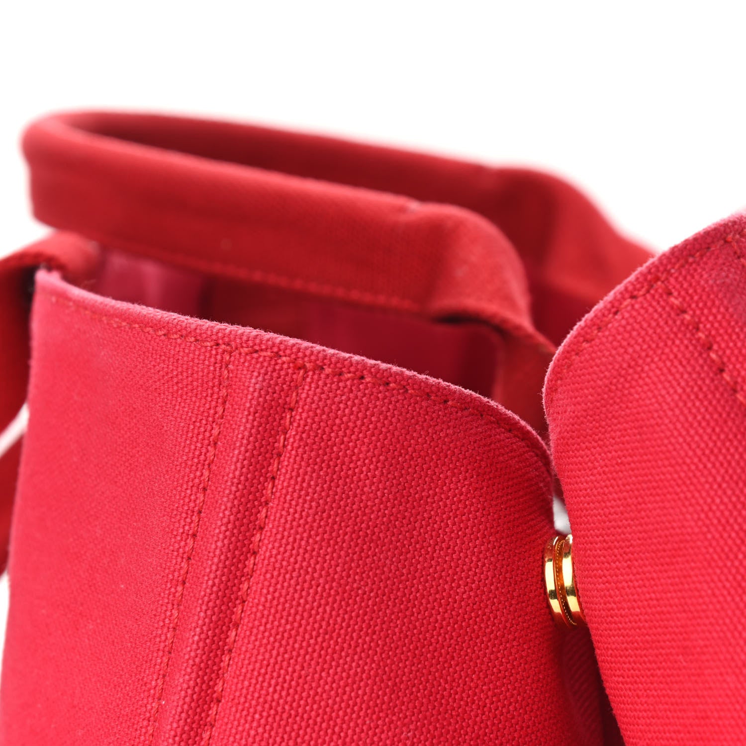 Prada Canapa Logo Shopping Tote Rosso 10 of 10