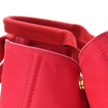 Prada Canapa Logo Shopping Tote Rosso 10 of 10
