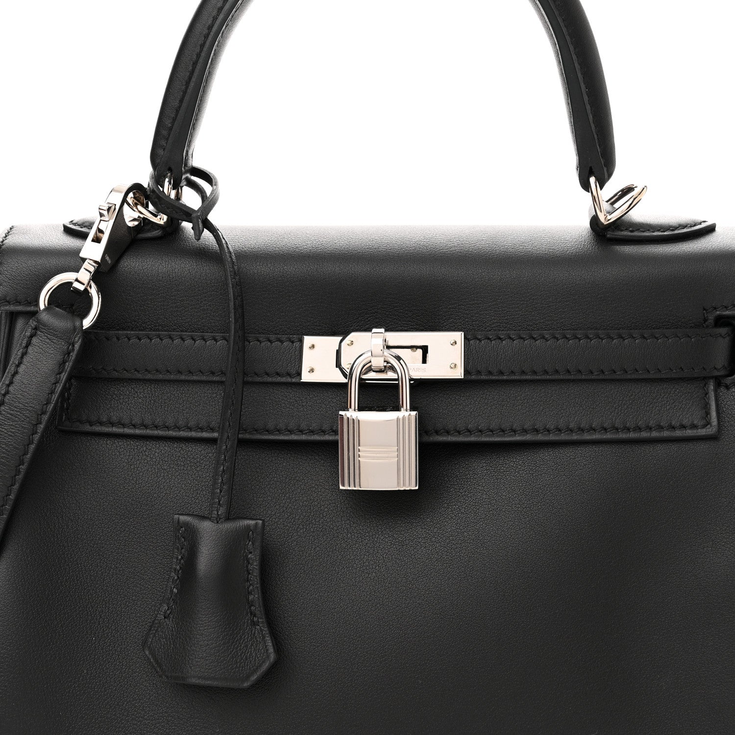 Hermes Swift Kelly Retourne 25 Black 8 of 11