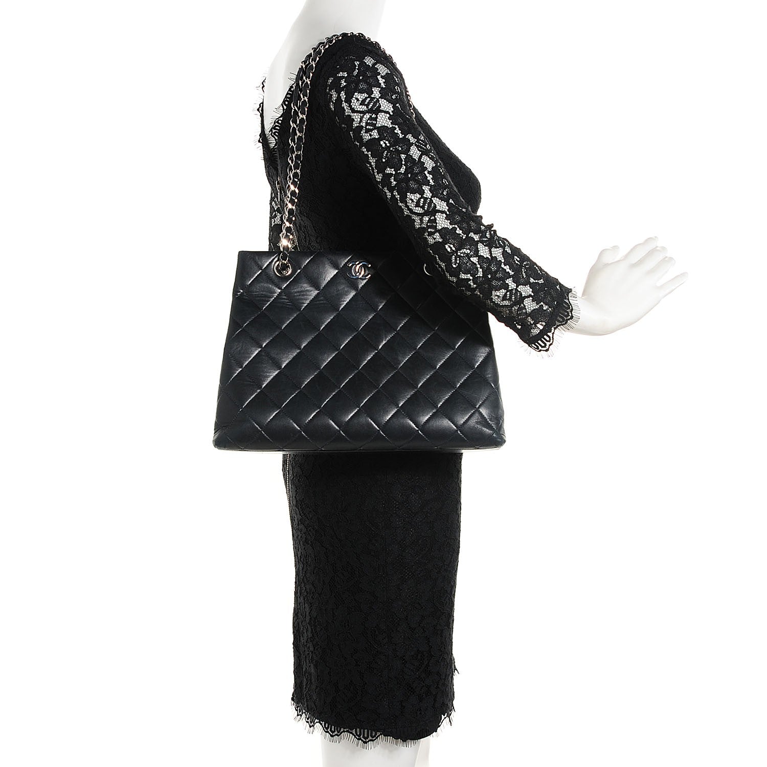 Chanel Lambskin Quilted Shoulder Bag Black 2 of 7