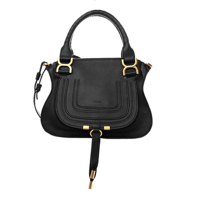 Chloe Calfskin Small Marcie Satchel Black 1 of 9