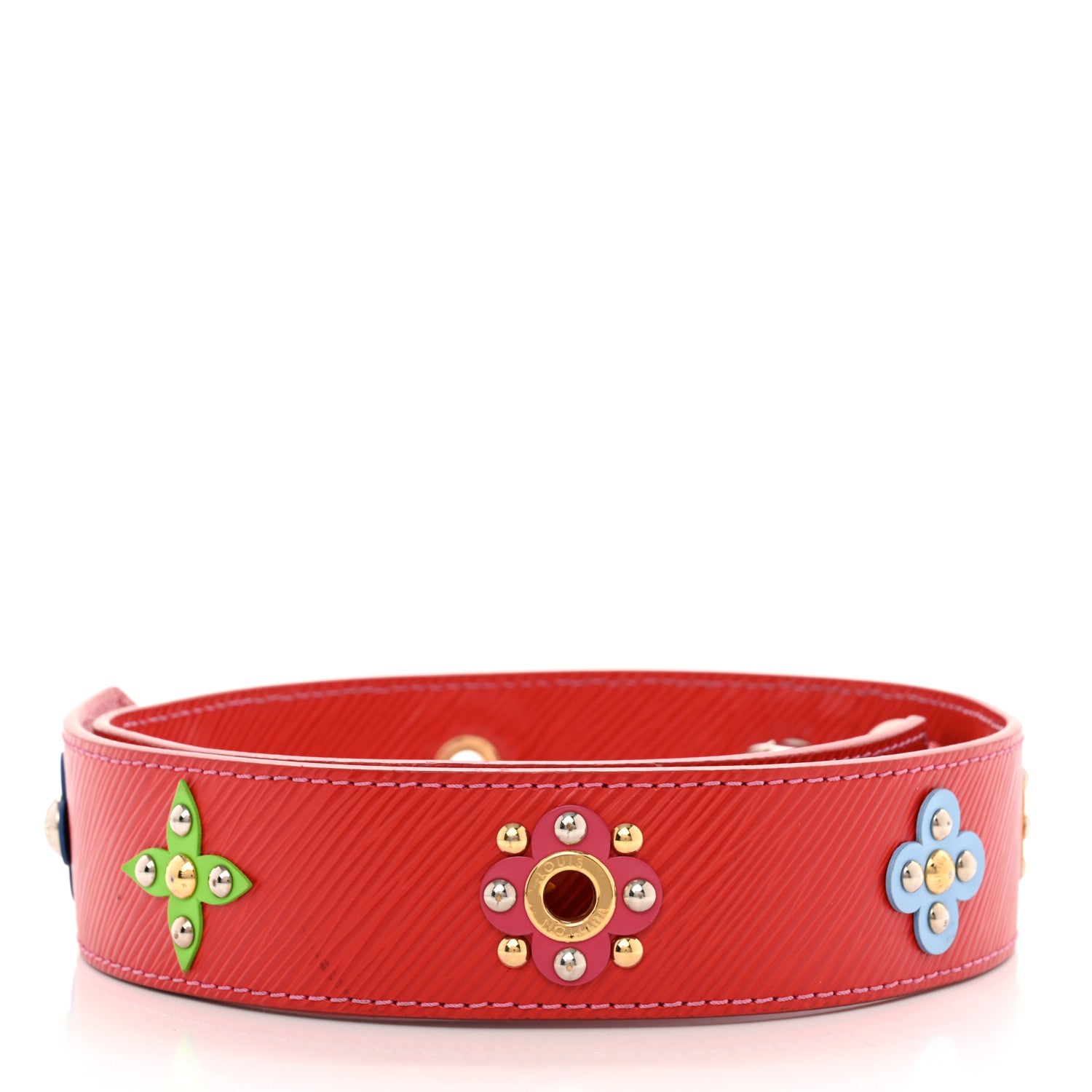 Louis Vuitton Epi Mechanical Flowers Bandouliere Shoulder Strap Coquelicot 2 of 5