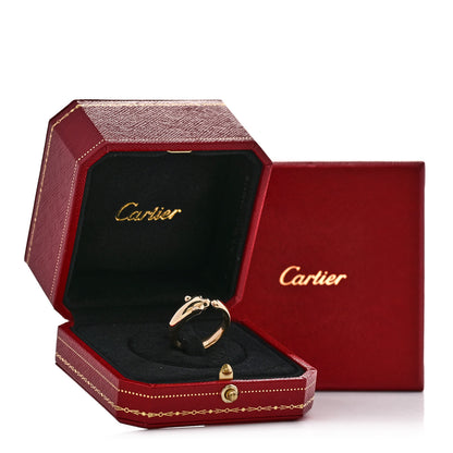 Cartier 18K Yellow Gold Tsavorite Onyx Panthère De Cartier Ring 57 8 6 of 6