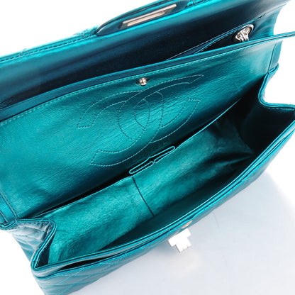 Chanel Metallic Calfskin Quilted 2.55 Reissue 226 Flap Turquoise 5 of 8