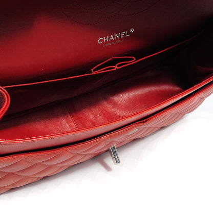 Chanel Caviar Jumbo Double Flap Dark Red 5 of 7
